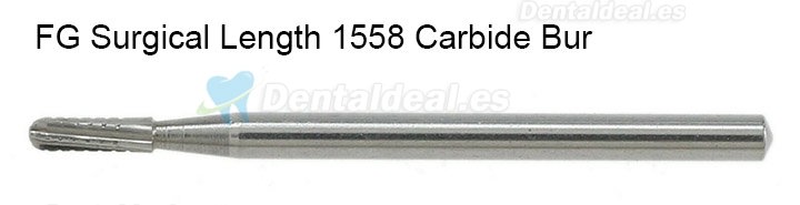 FG Surgical Length 1558 Burs Dental Friction Grip Dome Fissure Carbide Bur